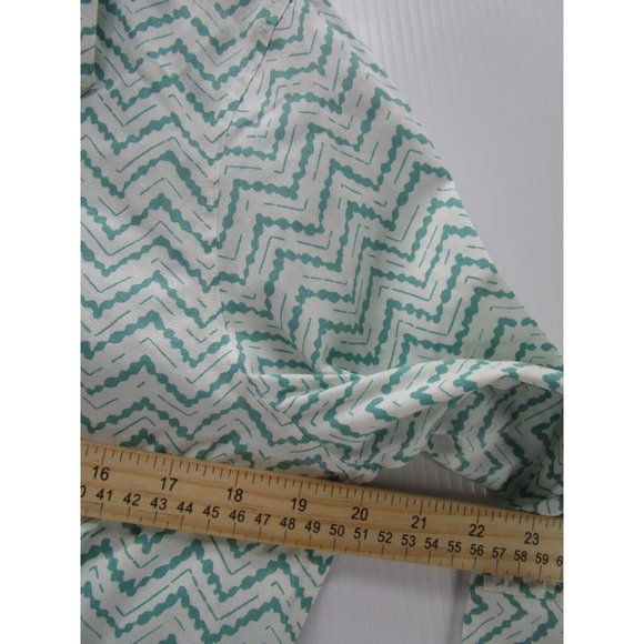 Chicos Shirt 1 White Button Down Career Preppy Slit Sleeves Woven * - Picture 5 of 11